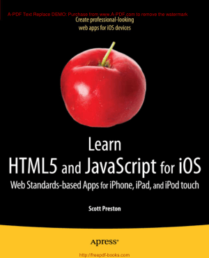 Free Download PDF Books, Learn HTML5 And JavaScript For iOS, Learning Free Tutorial Book