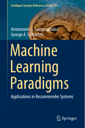 Free Download PDF Books, Machine Learning Paradigms- Applications in Recommender Systems