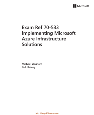 Free Download PDF Books, Exam Ref 70-533 Implementing Microsoft Azure Infrastructure Solutions