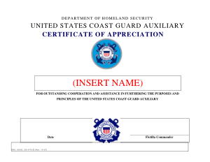 Free Download PDF Books, Guard Certificate of Appreciation Template