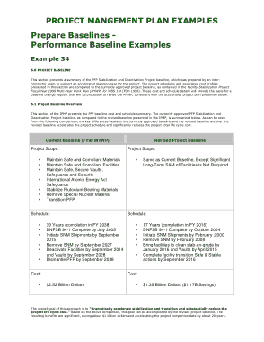 Free Download PDF Books, Project Management Plan Example Template