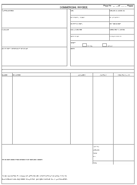 Free Download PDF Books, Simple Commercial Invoice Template
