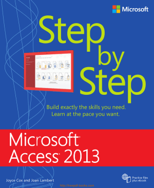 Free Download PDF Books, Microsoft Access 2013 Step By Step