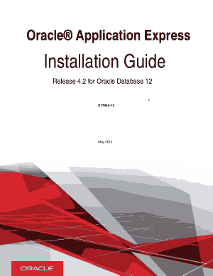 Free Download PDF Books, Oracle Application Express Installation Guide For Oracle Database 12