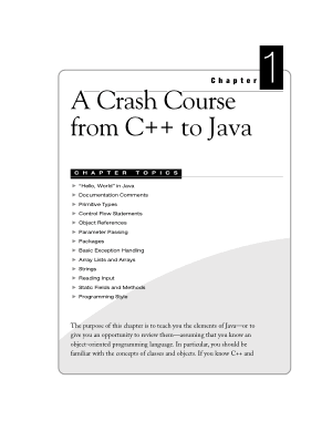 Free Download PDF Books, A Crash Course From C++ To Java