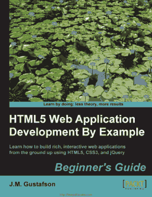 Free Download PDF Books, HTML5 Web Application Development By Example PDF Book