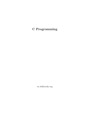 Free Download PDF Books, C Programming