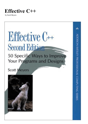 Free Download PDF Books, Effective C++ – 50 Ways To Improve Programs And Designs