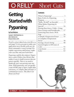 Free Download PDF Books, Getting Started With Pyparsing