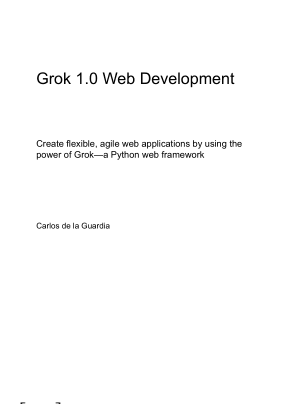 Free Download PDF Books, Grok 1.0 Web Development