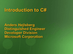 Free Download PDF Books, Introduction To C# A Component Oriented Language