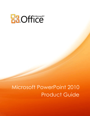 Free Download PDF Books, Microsoft Powerpoint 2010 Product Guide