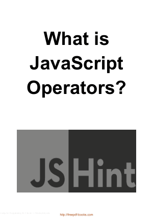 Free Download PDF Books, What Is JavaScript Operators