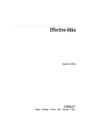 Free Download PDF Books, Effective Akka