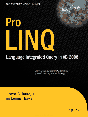 Free Download PDF Books, Pro LINQ Language Integrated Query in VB 2008