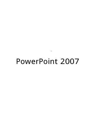 Free Download PDF Books, Microsoft Powerpoint 2007