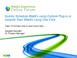 Free Download PDF Books, Quickly Schedule Webex Using Outlook Plug In