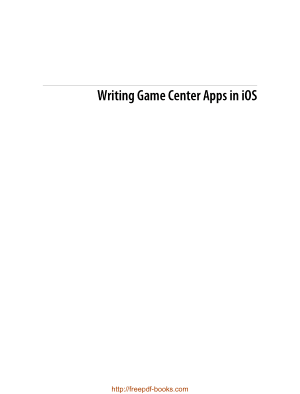 Free Download PDF Books, Writing Game Center Apps In iOS