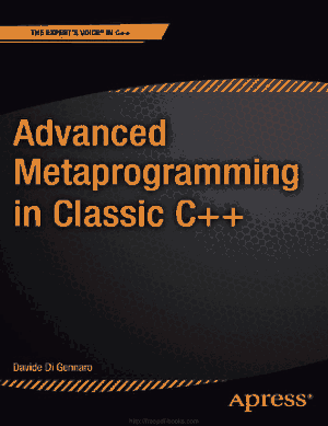 Free Download PDF Books, Advanced Meta Programming In Classic C++, Ebooks Free Download Pdf