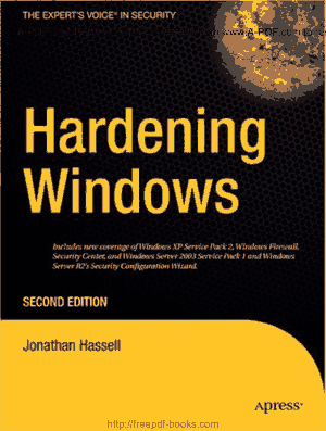Free Download PDF Books, Hardening Windows Second Edition