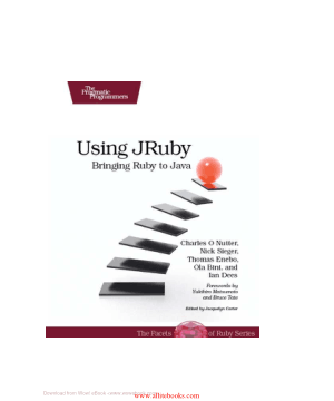 Free Download PDF Books, Using JRuby – FreePdfBook