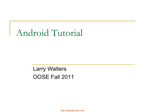 Free Download PDF Books, Android Tutorial Oose