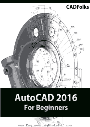 Free Download PDF Books, AutoCAD 2016 For Beginners, Free Ebooks Online