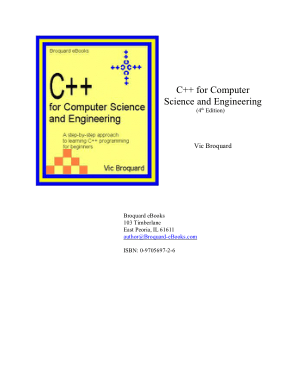 Free Download PDF Books, C++ for Computer Science and Engineering 4th Edition – FreePdf-Books.com