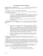 Free Download PDF Books, Property Purchase Agreement Form Template