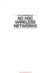 Free Download PDF Books, The Handbook of Ad Hoc Wireless Networks