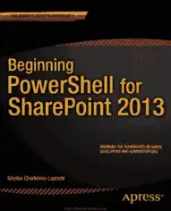 Free Download PDF Books, Beginning PowerShell for SharePoint 2013