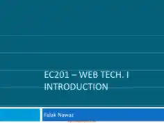 Free Download PDF Books, Introduction To Web – PHP Lecture 1