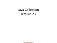 Free Download PDF Books, Java Collection Framework – Java Lecture 23, Java Programming Tutorial Book