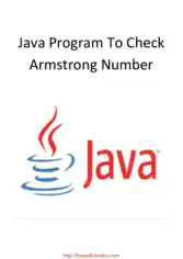 Free Download PDF Books, Java Program To Check Armstrong Number