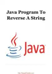 Free Download PDF Books, Java Program To Reverse A String, Java Programming Tutorial Book