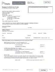 Free Download PDF Books, Request for Birth Certificate Template