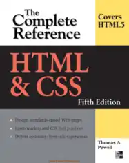Free Download PDF Books, HTML And CSS The Complete Reference Book