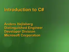 Free Download PDF Books, Introduction To C#