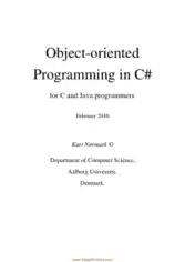 Free Download PDF Books, Object Oriented Programming In C# For C And Java Programmers