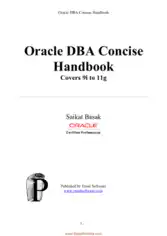 Free Download PDF Books, Oracle Dba Concise Handbook