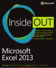 Free Download PDF Books, Microsoft Excel 2013 Inside Out, Excel Formulas Tutorial