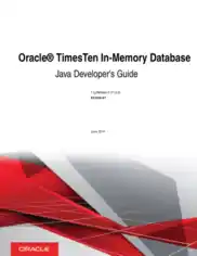 Free Download PDF Books, Oracle Timesten In Memory Database Java Developers Guide