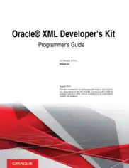 Free Download PDF Books, Oracle XML Developers Kit Programmers Guide