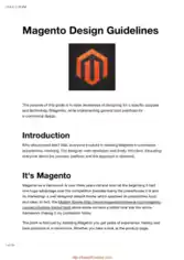 Free Download PDF Books, Magento Design Guidelines