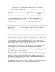 Free Download PDF Books, Basic Cash Lease of Farm Land Agreement Template
