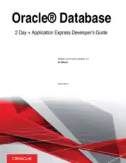 Free Download PDF Books, Oracle Database 2 Day Application Express Developer Guide