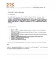 Free Download PDF Books, Regional Property Manager Job Description Template