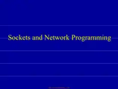 Free Download PDF Books, Sockets And Network Programming – Java Lecture 24