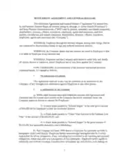Free Download PDF Books, General Release Agreement Template