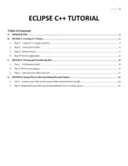Free Download PDF Books, Eclipse C++ Tutorial
